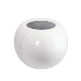 Pot boule blanc en fibre
