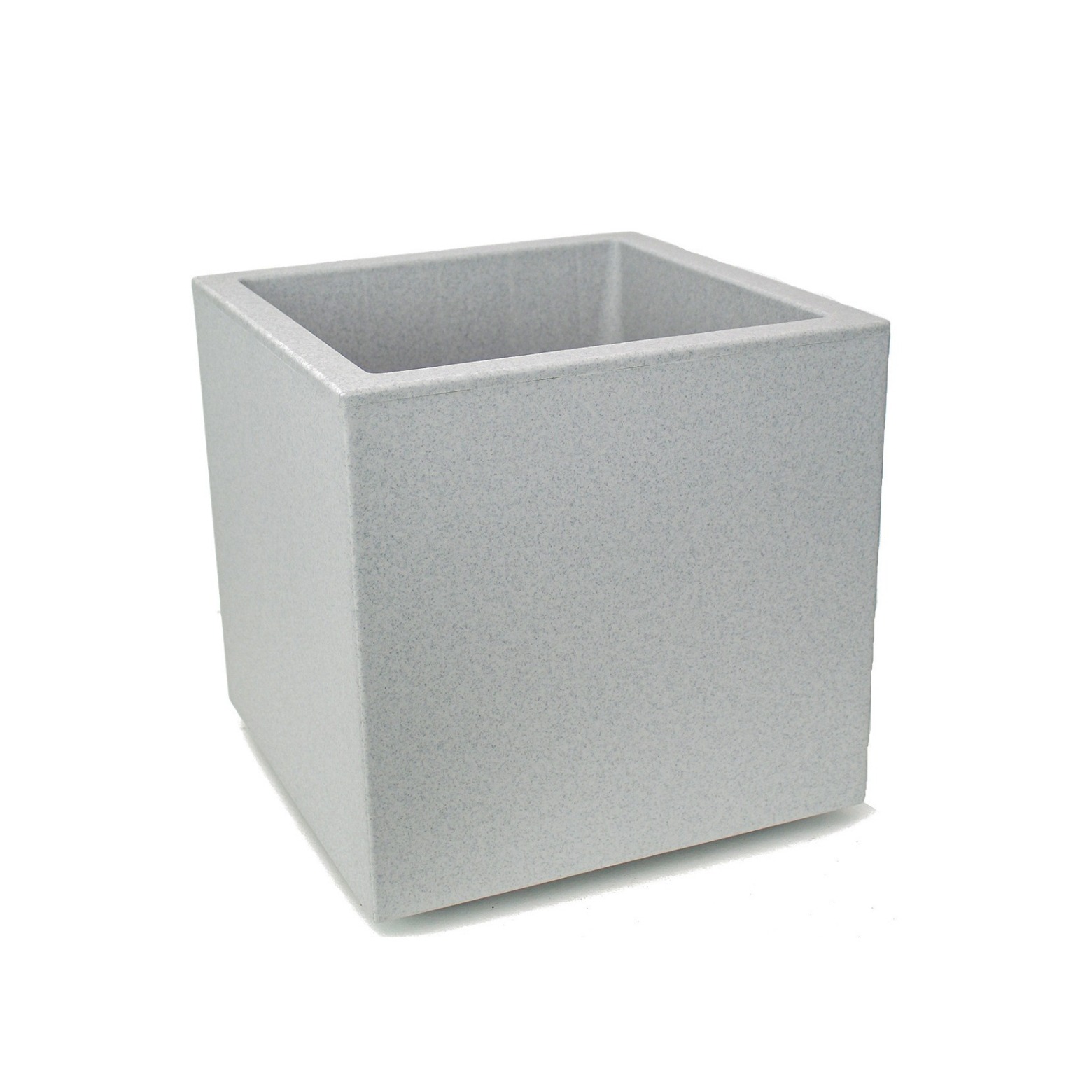 Bac cubique gris clair à roulettes
