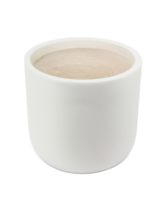 Pot plante cylindrique blanc