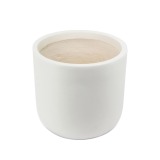 Pot plante cylindrique blanc