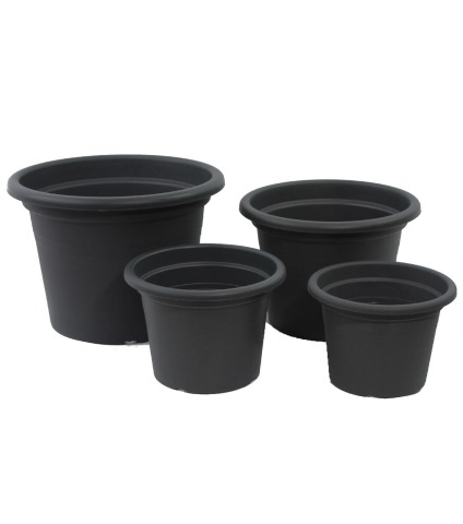 Pot rond noir KATLA
