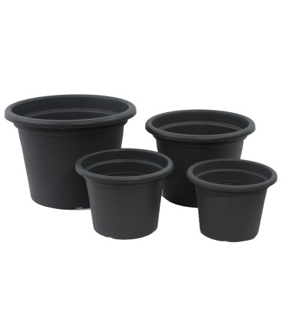 Pot rond noir KATLA