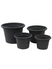Pot rond noir KATLA