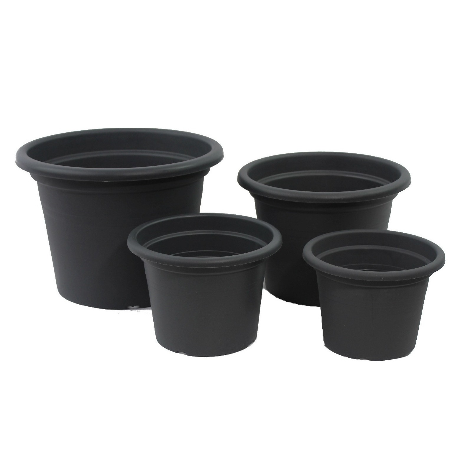 Pot rond noir KATLA