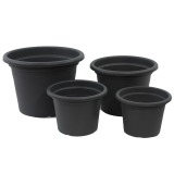 Pot rond noir KATLA