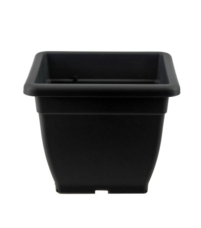 Pot carré gris anthracite Java