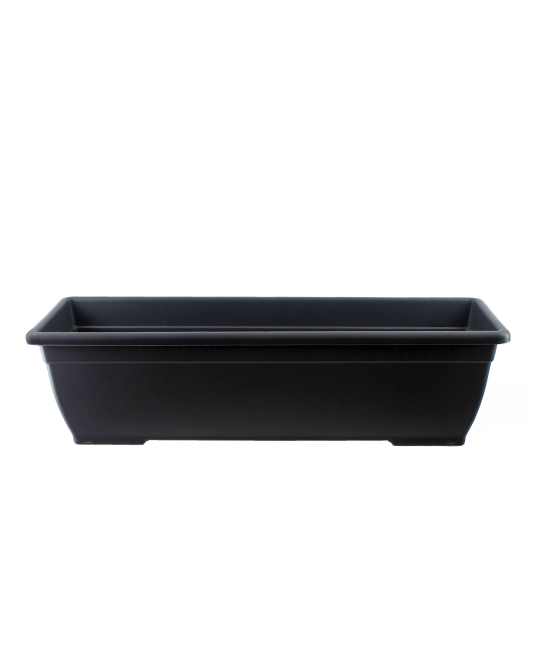 Jardinière longue anthracite