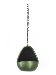 Pot suspendu lune vert