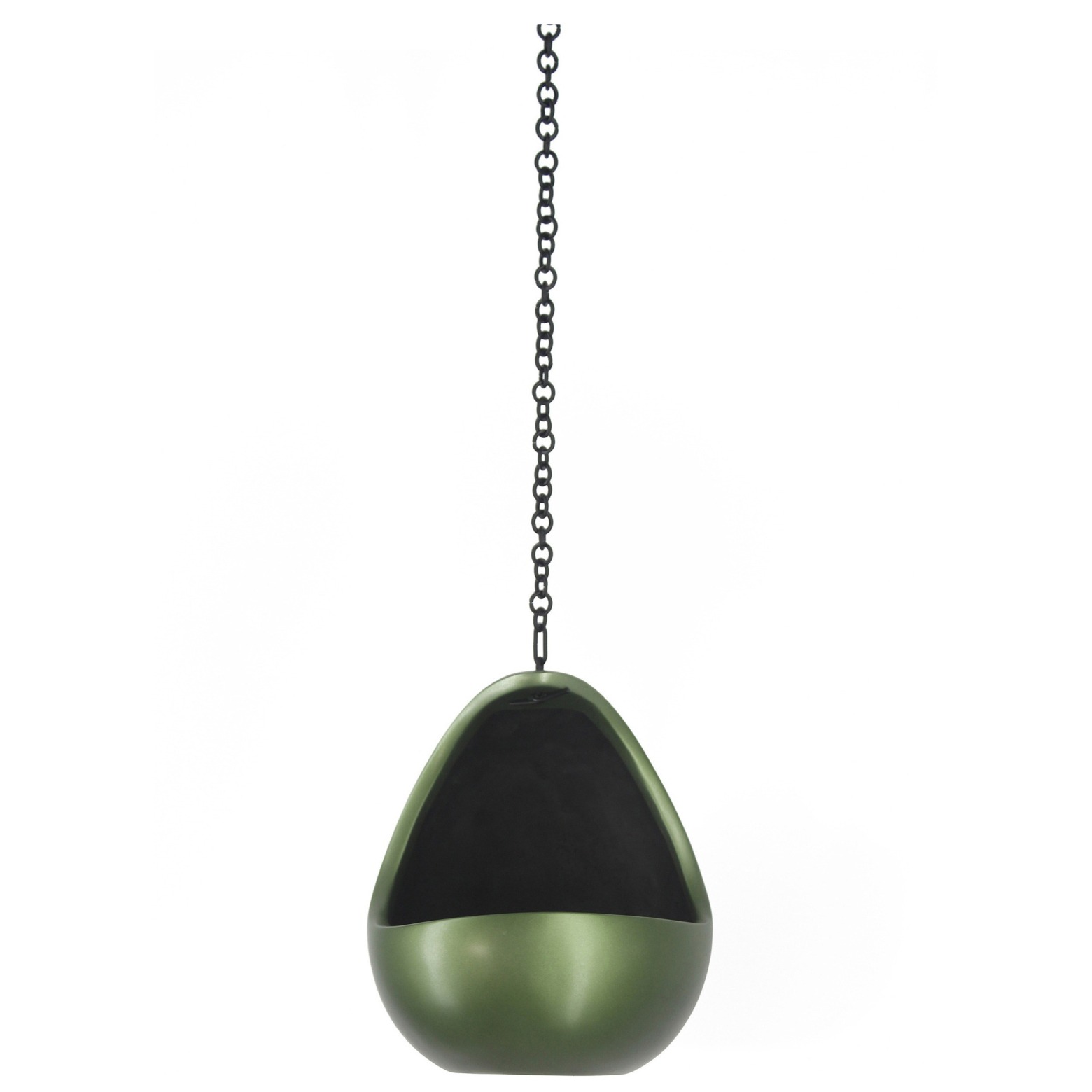 Pot suspendu lune vert