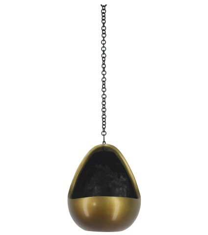 Pot suspendu lune bronze