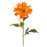 Grand dahlia orange artificiel