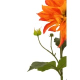 Grand dahlia orange artificiel