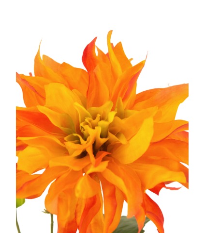 Dahlia géant orange artificiel