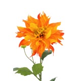 Grand dahlia orange artificiel