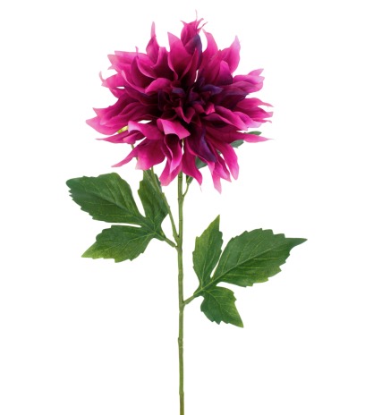 Grand dahlia fuchsia artificiel