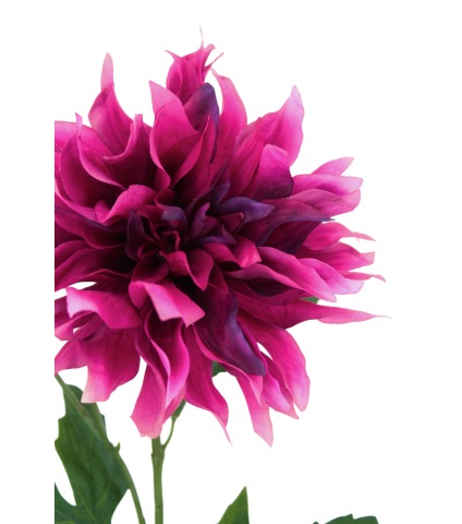 Grand dahlia fuchsia artificiel