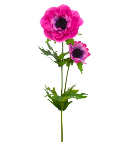 Grande anémone artificielle fuchsia