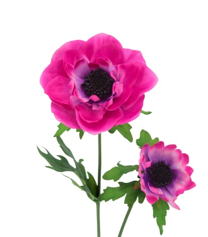 Grande anémone artificielle fuchsia