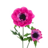 Grande anémone artificielle fuchsia