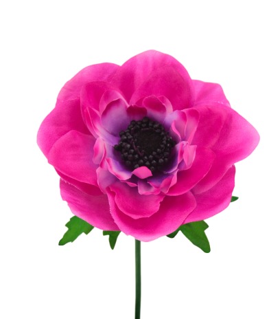 Grande anémone artificielle fuchsia