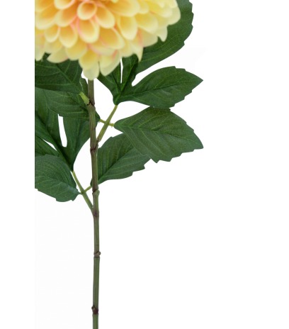 Dahlia pompon jaune artificiel