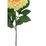 Dahlia pompon jaune artificiel