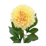 Dahlia pompon jaune artificiel