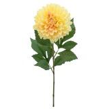 Dahlia pompon jaune artificiel
