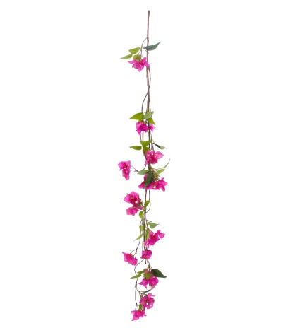 Guirlande de bougainvillier fuchsia artificielle