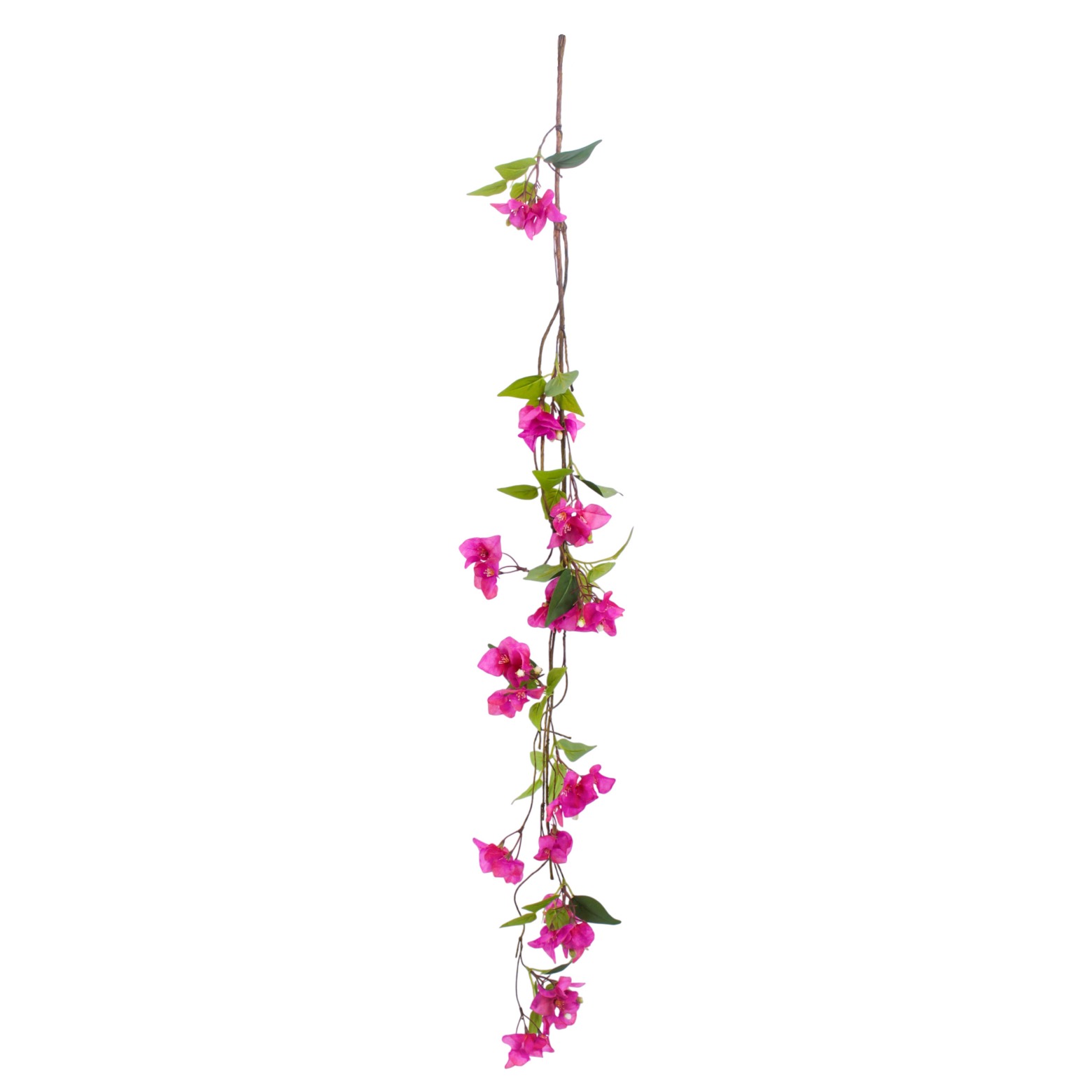 Guirlande de bougainvillier fuchsia artificielle