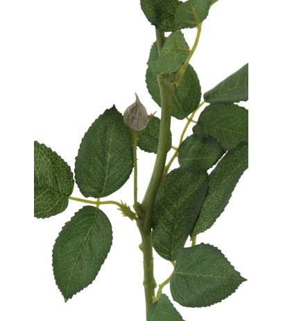 Rose artificielle jaune bouton