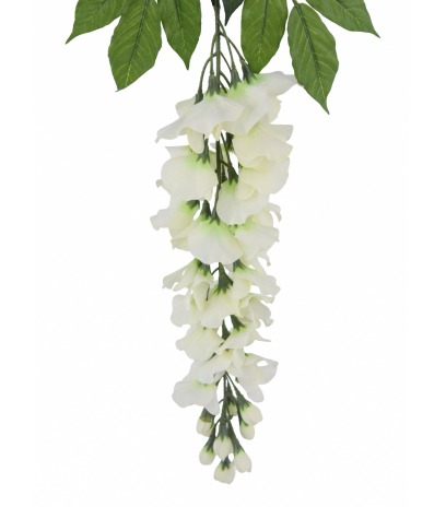 Tige de glycine artificielle blanche
