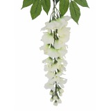 Tige de glycine artificielle blanche