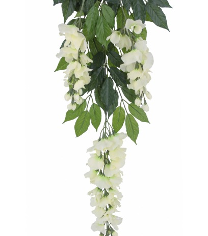 Tige de glycine artificielle blanche