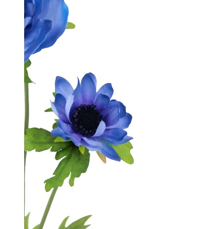 Grande anémone artificielle bleue