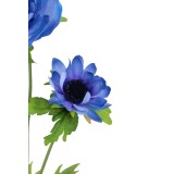 Grande anémone artificielle bleue