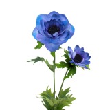 Grande anémone artificielle bleue