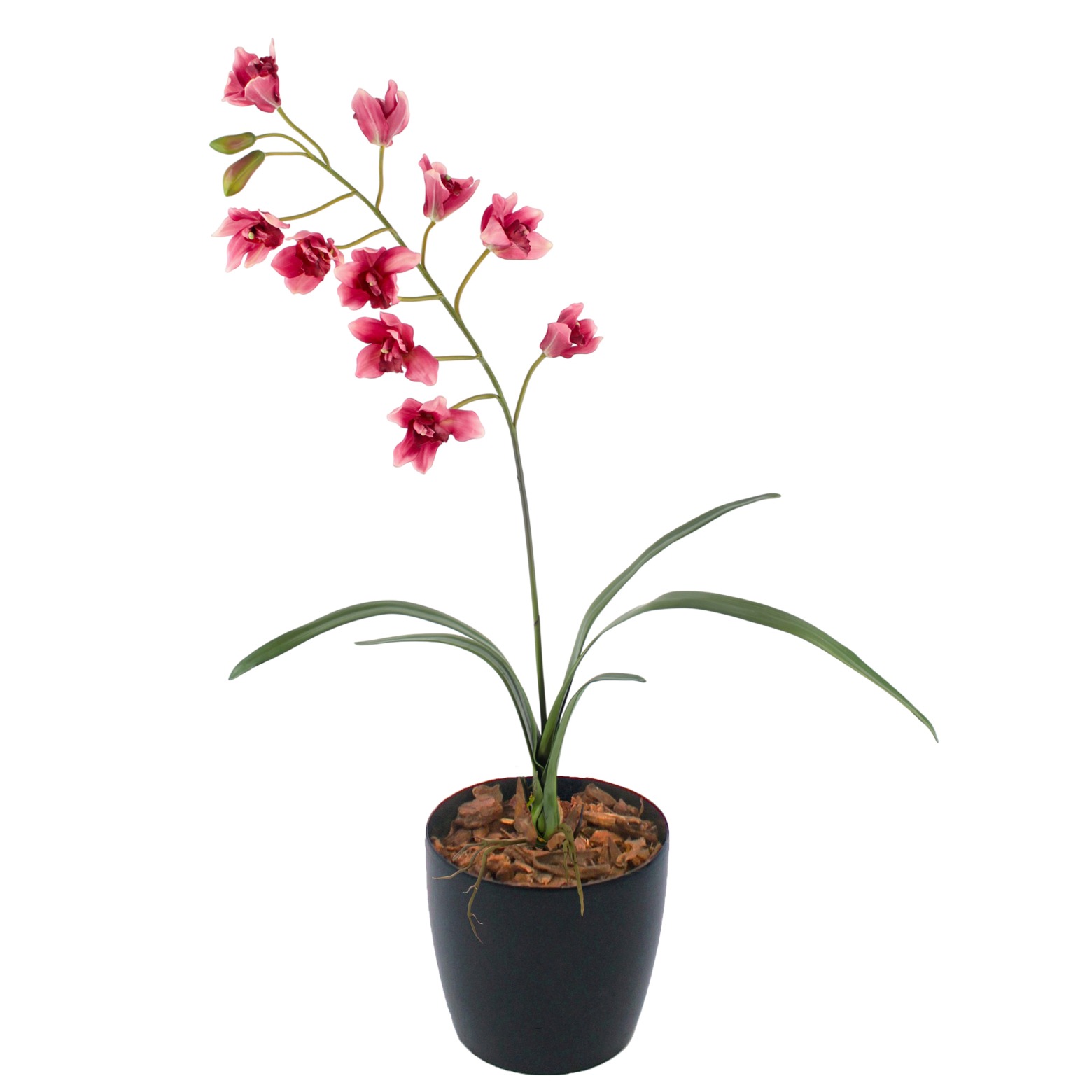 Cymbidium artificiel rouge