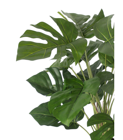 Petit philodendron vert artificiel