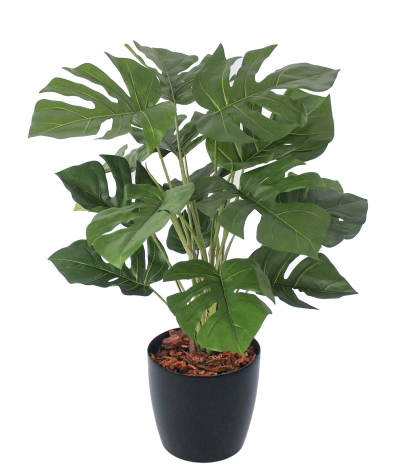 Petit philodendron vert artificiel