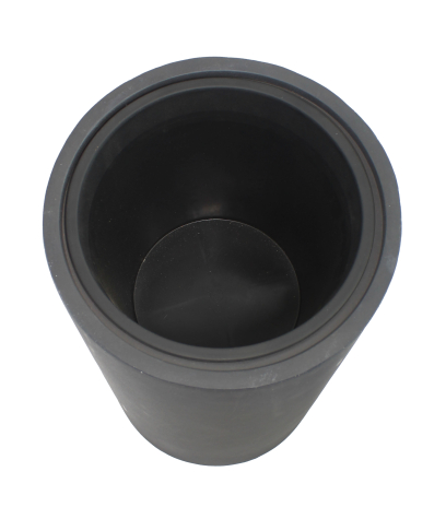 Pot haut cylindrique noir