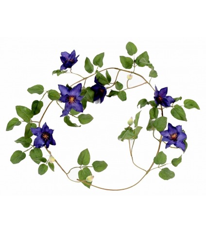 Guirlande de clématite artificielle