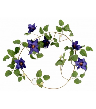 Guirlande de clématite artificielle