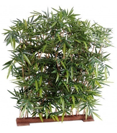 Fausse haie de bambous