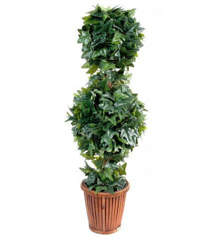 Lierre double boule artificiel