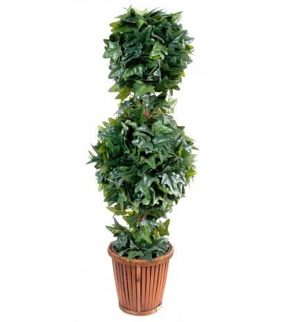 Lierre double boule artificiel