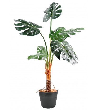 Philodendron artificiel sur tige