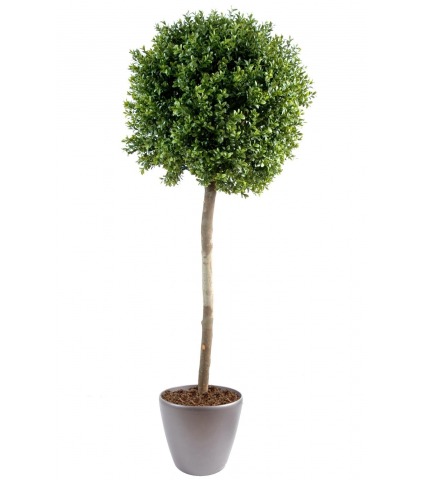 Buis boule artificiel sur tige 