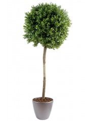 Buis boule artificiel sur tige 