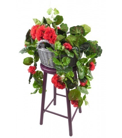 Chute de géranium artificielle